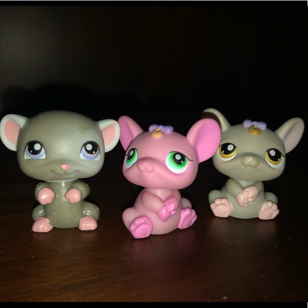 LPS Littlest Pet Shop - mice - set of 3